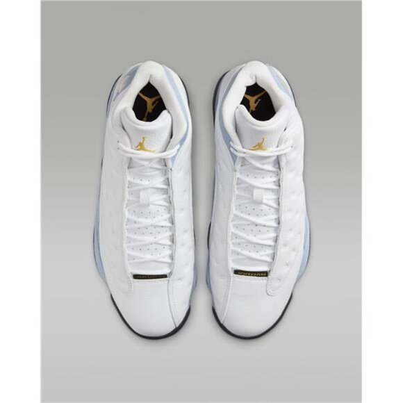 NEW IN BOX w/ Multiple Sizes Air Jordan 13 Retro White/Blue Grey/Black/Yellow - Picture 3 of 8